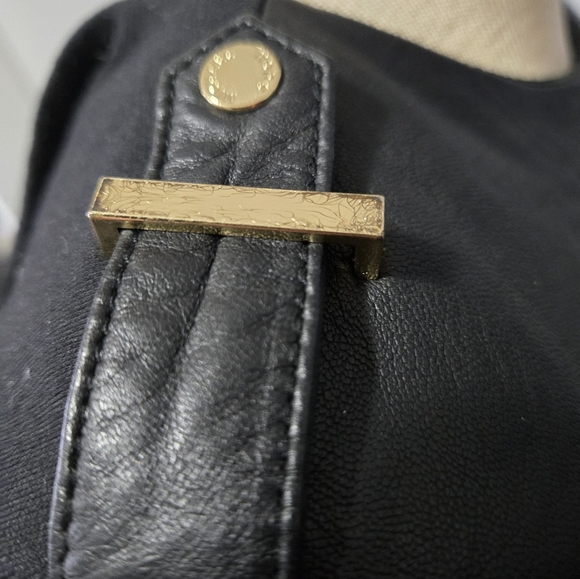 Michael Kors Lambs Leather Black Dress. Size 8 - Picture 14 of 16